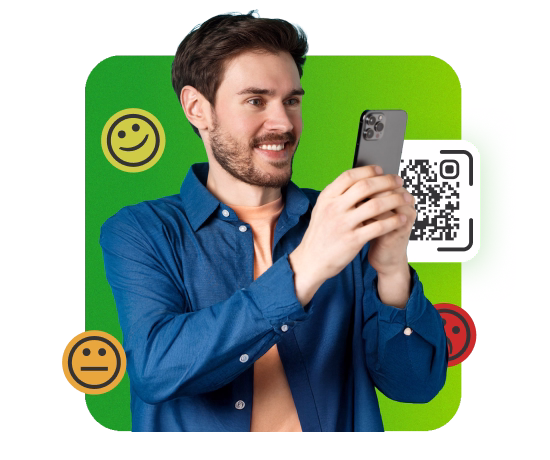 Umfrage mit QR-Code scannen